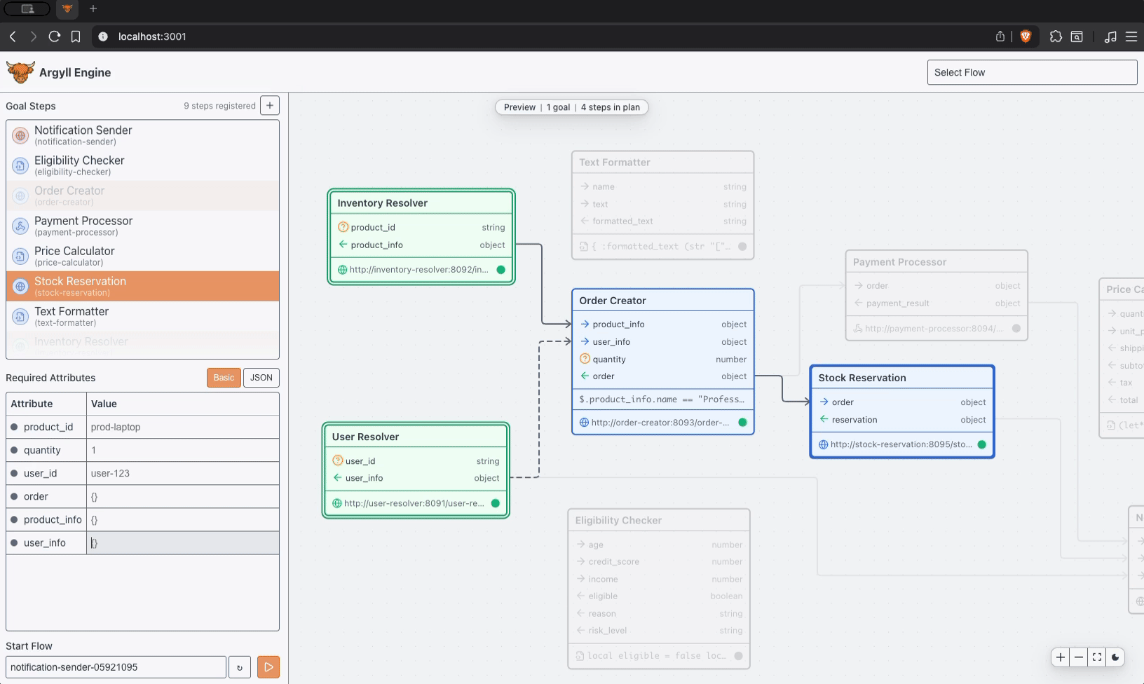Argyll UI screenshot